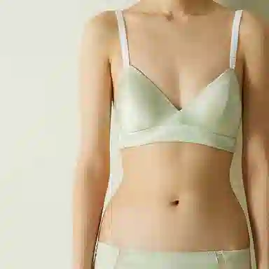 桑罗 无钢圈简约光面透气聚拢文胸 女款