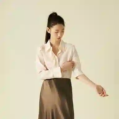 桑罗 防晒衬衣优雅女装上衣长袖衬衫 女款