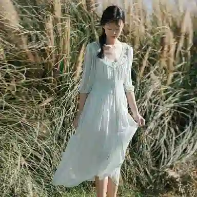 桑罗 纯色蕾丝拼接纯欲风睡衣套装 女款