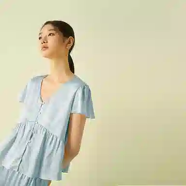 桑罗 短袖短裤甜美外穿家居服睡衣套装 女款 礼盒装