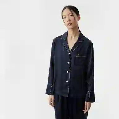 桑罗 精致高级真丝轻盈贴肤舒适休闲睡衣套装 女款 礼盒装