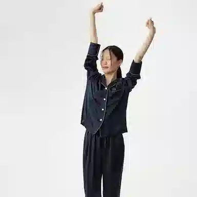 桑罗 精致高级真丝轻盈贴肤舒适休闲睡衣套装 女款 礼盒装