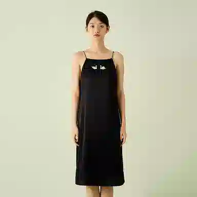 桑罗 无袖吊带细肩带抹胸收腰显瘦睡裙 女款