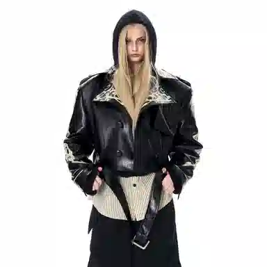 START EXCEED END Short Leather Jacket