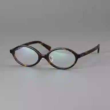 【可配度数】 青雉作 袖珍小脸版书高知风书卷气小框文艺范高度近视镜框 塌鼻梁带可调鼻托 意大利板材 椭圆形 光学镜架 女款