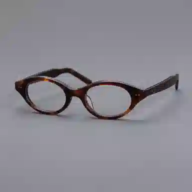 青雉作 厚框佩戴舒适 合金酷酸板材 猫眼 光学镜架 女款 玳瑁色 黑色