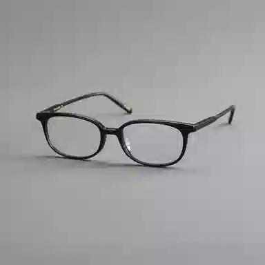 【可配度数】 青雉作 通勤 复古小方框职场精英轻盈窄框超轻量化弹簧腿不夹脸 板材镜架板材 长方形 光学镜架 男女同款情侣款 玳瑁色 黑色