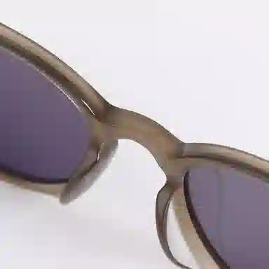 青雉作 英式复古惠灵顿细边墨镜 超轻开车灰色高清偏光镜防紫外线  小脸经典款 板材镜架 椭圆形 太阳眼镜 男女同款情侣款 玳瑁色 豆蔻色