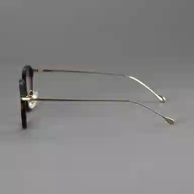 【可配度数】 青雉作 日杂封面款中金高定贝母鼻托镜框小众精致六边形超轻量化近视眼镜 β钛板材 方形 光学镜架 女款 玳瑁色日本灰黑色