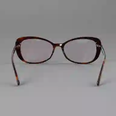 【可配度数】 青雉作 小香风复古法式猫眼眼镜百搭素颜镜近视镜框遮脸大框大脸显脸小 意大利板材 蝶形 光学镜架 女款 玳瑁色 酒红色 黑色