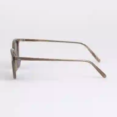 青雉作 日式扁梨形日杂风 微猫眼小众复古墨镜 轻量化细框偏光防眩光防紫外线 板材镜架 椭圆形 太阳眼镜 男女同款情侣款 玳瑁色 豆蔻色