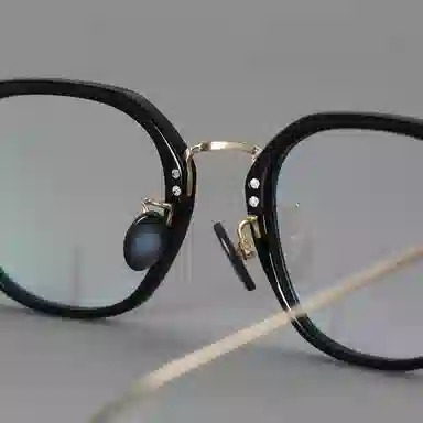 【可配度数】 青雉作 日杂封面款中金高定贝母鼻托镜框小众精致六边形超轻量化近视眼镜 β钛板材 方形 光学镜架 女款 玳瑁色日本灰黑色