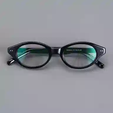 青雉作 厚框佩戴舒适 合金酷酸板材 猫眼 光学镜架 女款 玳瑁色 黑色