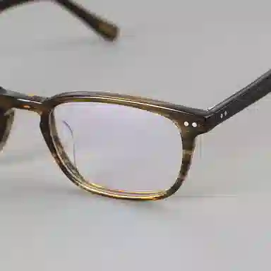 青雉作 日式中性稳重通勤矮框 板材镜架 长方形 光学眼镜 男女同款情侣款