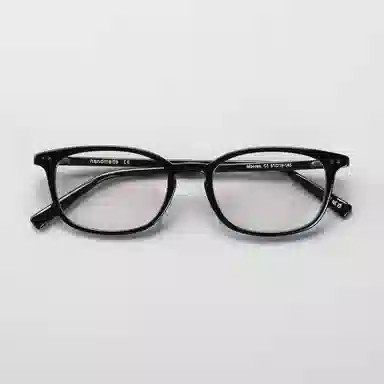 【可配度数】 青雉作 日式通勤矮方框眼镜高度近视镜框 大脸窄框弹簧铰链不夹头轻量化 板材 长方形 光学镜架 男女同款情侣款 玳瑁色 黑色