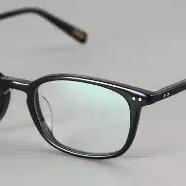 【可配度数】 青雉作 日式通勤矮方框眼镜高度近视镜框 大脸窄框弹簧铰链不夹头轻量化 板材 长方形 光学镜架 男女同款情侣款 玳瑁色 黑色