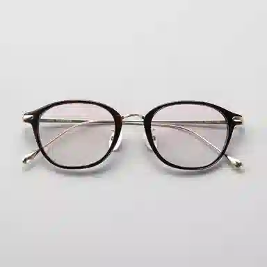 【可配度数】 青雉作 日杂精致感高定贝母鼻托细边近视眼镜手工镜框高颜值小框清冷感 β钛板材 椭圆形 光学镜架 女款 玳瑁色日本灰黑色