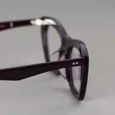 【可配度数】 青雉作 惠灵顿学院风粗框复古眼镜 高街时尚倒梯形猫眼近视镜框 意大利板材 方形 光学镜架 男女同款情侣款 三色堇紫色 黑色