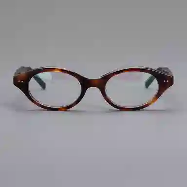 青雉作 厚框佩戴舒适 合金酷酸板材 猫眼 光学镜架 女款 玳瑁色 黑色