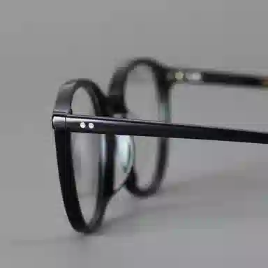 青雉作 复古轻量化细边 板材镜架 椭圆形 光学镜架 男女同款情侣款 玳瑁色 豆蔻色 黑色