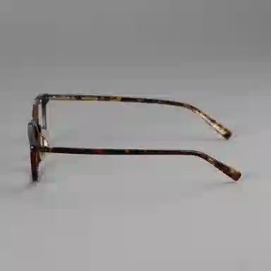 【可配度数】 青雉作 日式通勤矮方框眼镜高度近视镜框 大脸窄框弹簧铰链不夹头轻量化 板材 长方形 光学镜架 男女同款情侣款 玳瑁色 黑色