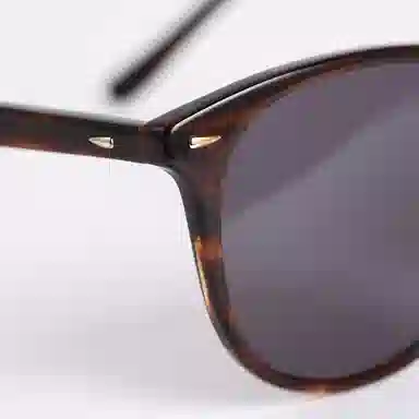 青雉作 日式经典 中性方框复古墨镜 偏光镜片防紫外线 开车驾驶镜 宽脸不夹脸 方形 太阳眼镜 男女同款情侣款 玳瑁色 千岁绿