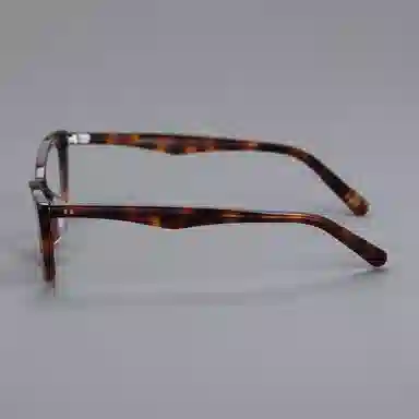 青雉作 高颧骨显脸小复古倒梯形 酷酸板材 猫眼 光学镜架 女款 玳瑁色 黑色