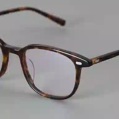 【可配度数】 青雉作 高定版日潮经典细边方框手工眼镜 日式简约大框轻量化近视镜框宽脸大脸 板材 方形 光学镜架 男女同款情侣款 玳瑁色