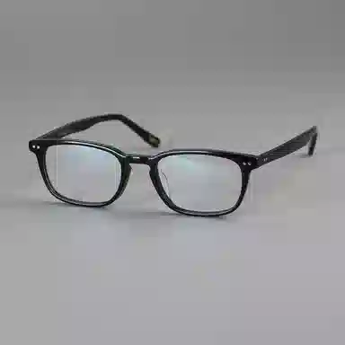 青雉作 日式中性稳重通勤矮框 板材镜架 长方形 光学眼镜 男女同款情侣款