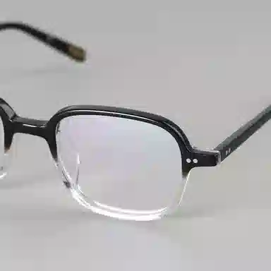 【可配度数】 青雉作 中古烟绿色小方框近视眼镜复古腔调手工制作通勤镜框加高鼻托 板材 方形 光学镜架 男女同款情侣款 焦糖玳瑁色黑透明