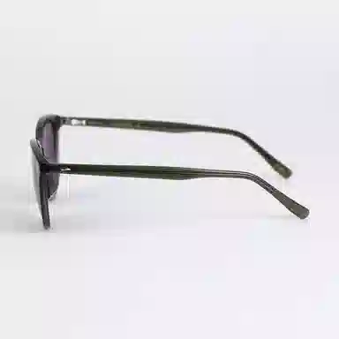 青雉作 日式经典 中性方框复古墨镜 偏光镜片防紫外线 开车驾驶镜 宽脸不夹脸 方形 太阳眼镜 男女同款情侣款 玳瑁色 千岁绿