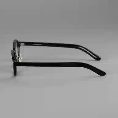 【可配度数】 青雉作 法式浪漫大脸独立鼻托书呆子眼镜复古文艺猫眼近视镜框粗框塌鼻梁 意大利板材 椭圆形 光学镜架 女款 深玳瑁色 黑色