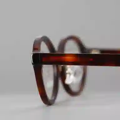 【可配度数】 青雉作 法式浪漫大脸独立鼻托书呆子眼镜复古文艺猫眼近视镜框粗框塌鼻梁 意大利板材 椭圆形 光学镜架 女款 深玳瑁色 黑色