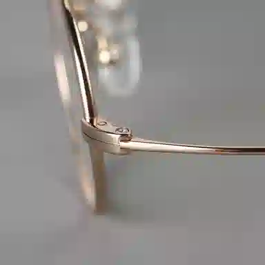 【可配度数】 青雉作 日系金丝边小圆框复古眼镜精致高级感高度近视镜框轻量化小瞳距福音 β钛板材 椭圆形 光学镜架 女款 黑色 金色 银色