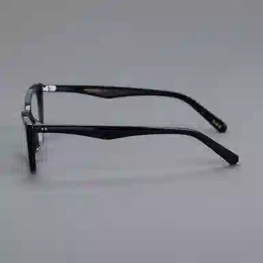 青雉作 高颧骨显脸小复古倒梯形 酷酸板材 猫眼 光学镜架 女款 玳瑁色 黑色