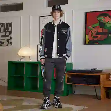 STA x NFL Raiders Bomber Jacket