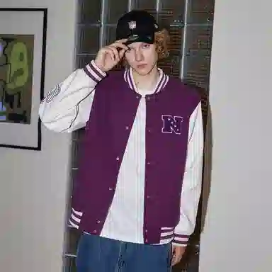 NFL Baseball Jacket Purple