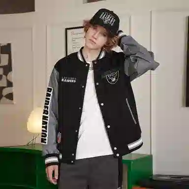 STA x NFL Raiders Bomber Jacket