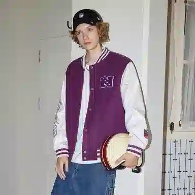 NFL Baseball Jacket Purple