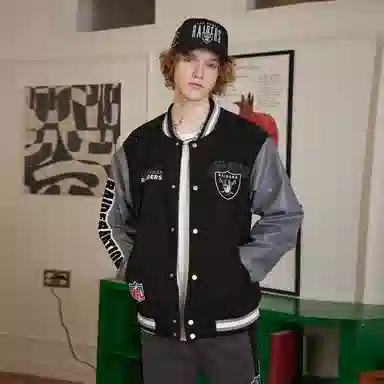 STA x NFL Raiders Bomber Jacket