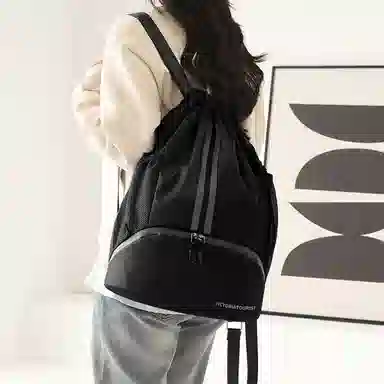 维多利亚旅行者 篮球包大容量收纳抽绳 双肩包 男女 干湿分离束口袋健身包  多色