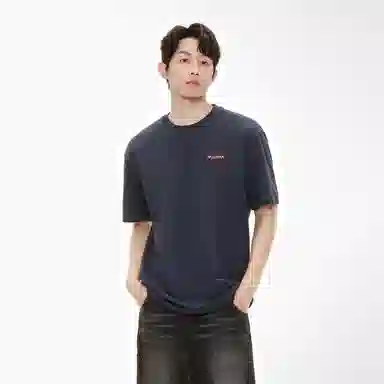 Cotton Aesthetic Heart Letter Print Tee