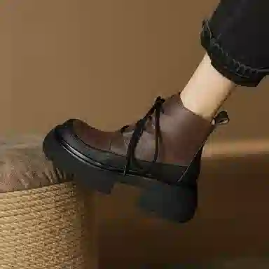 hankermeet Vintage Lace-up Martin Boots