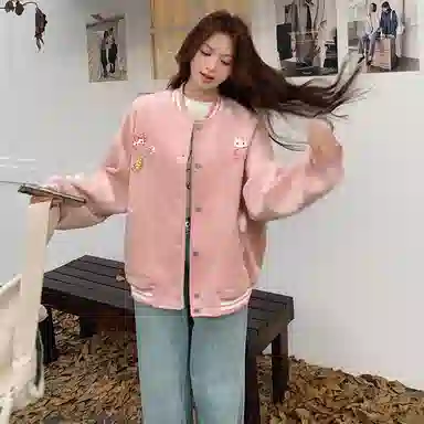 袋鼠 可爱时尚玩偶可盐可甜外套棒球服 女款