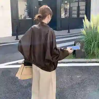 袋鼠 小个子休闲百搭又酷又飒外套皮衣 女款