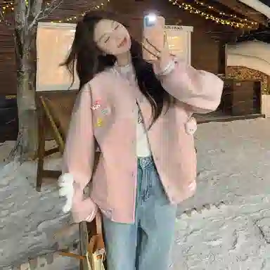 袋鼠 可爱时尚玩偶可盐可甜外套棒球服 女款