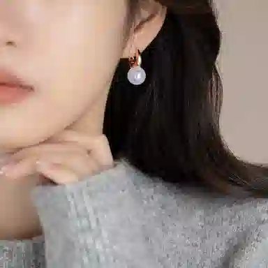 韵系 轻奢法式人鱼姬 铜镀金 耳环 女款