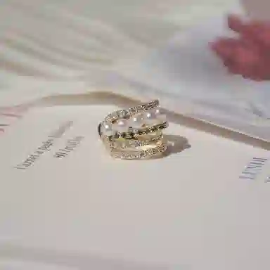 韵系 满钻微镶 夏季高级感 铜 耳夹 女款