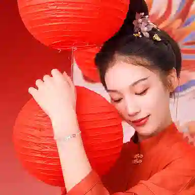 韵系 新中式貔貅福牌小众编织 玻璃 手链 女款