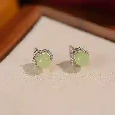 韵系 轻奢小众精致锆石 铜镀金 耳钉 女款